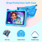 PRITOM 7-inch Tablet for Kids, 8GB(3+5GB expand) RAM + 32GB ROM Android 13Toddler Tablet, Pre-Installed iWawa, Parental Controls, Supports Bluetooth and WiFi