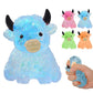 Glitter Highland Cow Toy, Cute Fidget Stress Relief Toy, Soft Animal Toy   Anti-Anxiety Sensory Toy for ADHD