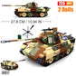 SLuban MOC WW2 Series Normandy Landing P-51 Mustang Fighte Building Blocks Higgins Landing Craft Modle Bricks Tank Toys For Kids