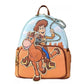 Princess Series Backpack Belle/Ariel/Snow White/Cinderella Stained Glass Portrait Mini Backpack Womens Bag Wallet