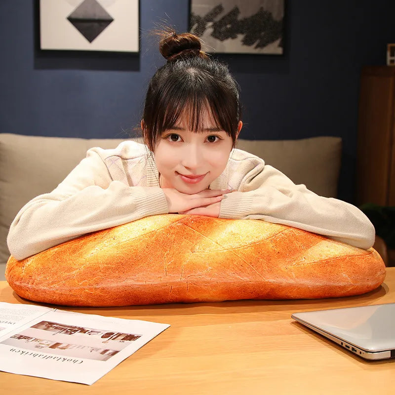 1pc 20~100cm French Bread Plush Pillow Stuffed Printing Images Food Plushie Peluche Party Prop Decor Sleeping Companion Man Gift