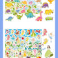 New Children Reusable Scene Cute Stickers DIY Puzzle Sticker Games Books Cartoon Animal Learning Cognition Toys For Kids Gift