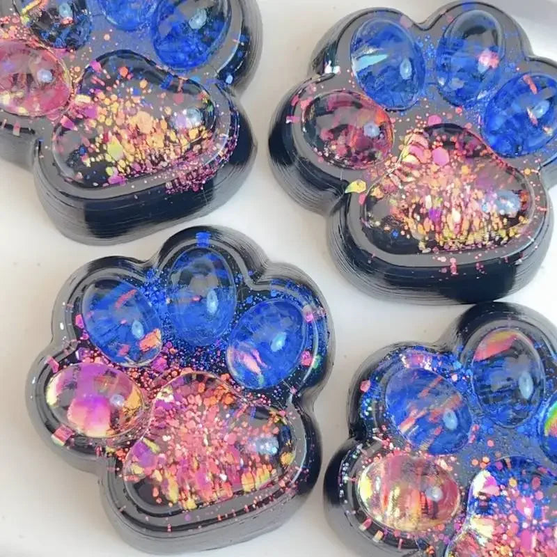 New In Stock Sparkling Aurora Cat Claw Pinch Music Crystal High Beauty Stress Relief Tool Pinch Toy Surprise Holiday Gift