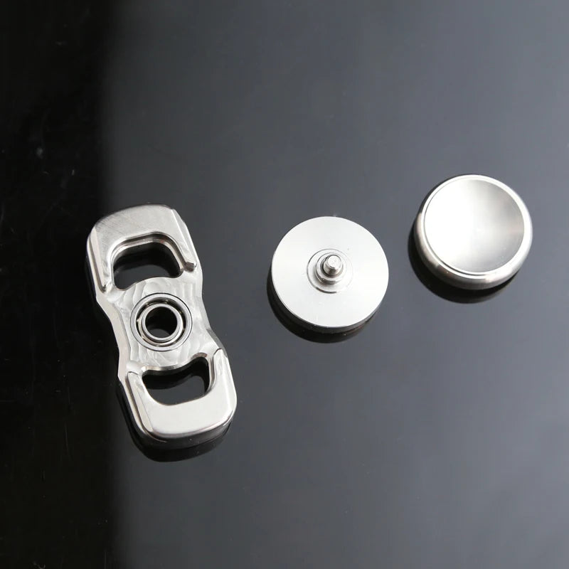 Stainless Steel Two-Blade Finger Spinner EDC Metal Stress Relief Toy Office Stress Relief Toys For Adult Gift