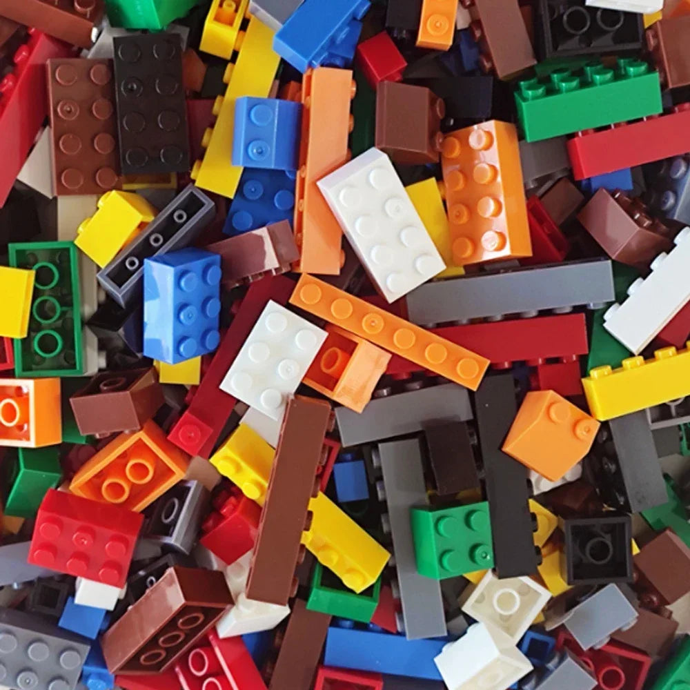 125g/250g DIY Building Blocks Bulk Set City Classic Bricks Colorful Assembly Creative Toy Educational Interactive Toy for Kids