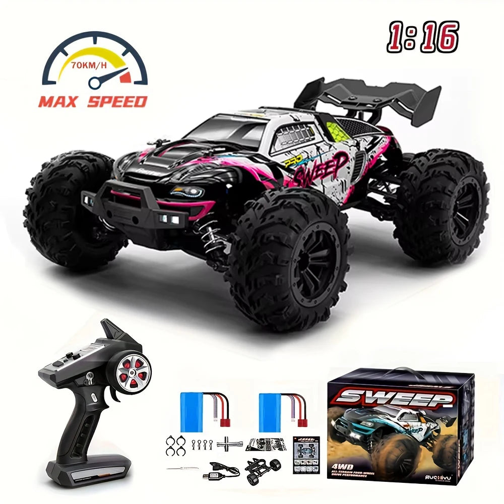 SCY 16101PRO 16102PRO RC Car Brushless 70 KM/h 4x4 Remote Control Go-Kart 2.4G Electric High-Speed Off-Road Drift Racing Toy Gift