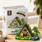 479PCS Forest Cabin Mini Building Blocks Set City Street View Greenhouse Windmill Tree House DIY Model  Birthday Gift