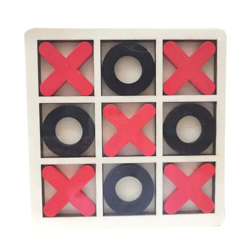 New Montessori Wooden Toy Mini Chess Play Game Jigsaw Board Games Early Educational Interaction Toys for Kids Party Battle Games