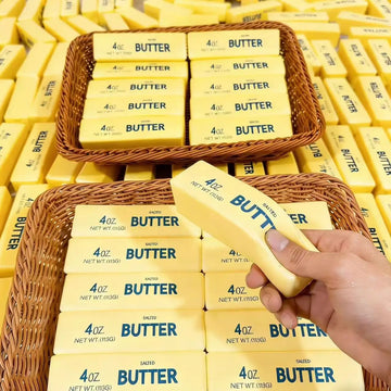 Butter Stick Squeezed Soft Slow Rising Toy Butter Bar Brick Squishy Fidget Anti Stress Release Hand Relax Games Festivals Gifts
