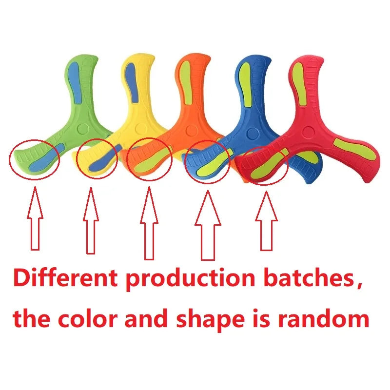 1/2/3pcs Boomerang Soft Three-leaf Cross Adult Interactive Outdoor Toy Puzzle Decompression Gift