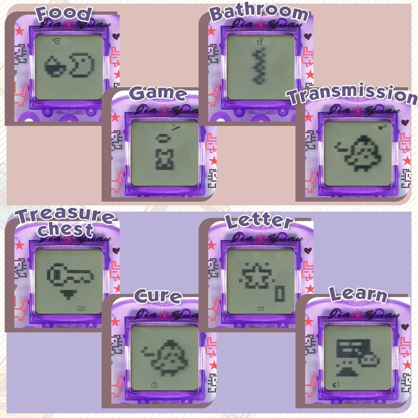 Electronic Pets Game Tamagotchi Handheld Game Console Toy in Russian Original German Spanish Polish Virtual Digital Pet Toy