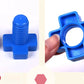 5Set Screw Building Blocks Plastic Insert Blocks Nut Shape Toys for Educational Toys Montessori Scale Models Gift