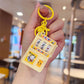 Palm Mini  Lottery Machine Fruit Machine Keychain Pendant Cartoon Rocking Fun Puzzle Gift For Friends