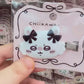 Chiikawa Resin Bow Hair Clip, Cute Cartoon Side Bang Duckbill Barrettes, Lovely Hair Accessories for Girls Daily Wear