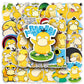 10/30/50pcs Cute Pokemon Anime Psyduck Stickers Funny Decals Toy Phone Water Bottle Notebook Kawaii Cartoon Sticker Decoration