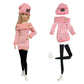 NK 1/6 Doll Princess Hot Sell Fashion Doll Dress Pink Suit For 11.5 Inch Doll Clothes Hat For 29CM Dolls Accessories Gift Toy JJ