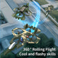 K500MAX Glider Flying Helicopter RC Hobby Jet Plane 2.4G Stunt Remote Control Foam Fighter Airplane Toy Drone With Light