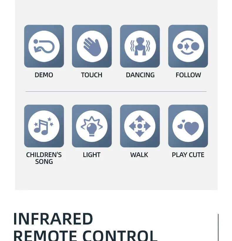 Intelligent Robot Dog Remote Control Electronic Sing Dance Follow Smart Interactive Stunt Music Toy Programmable Puppy Kid Gift