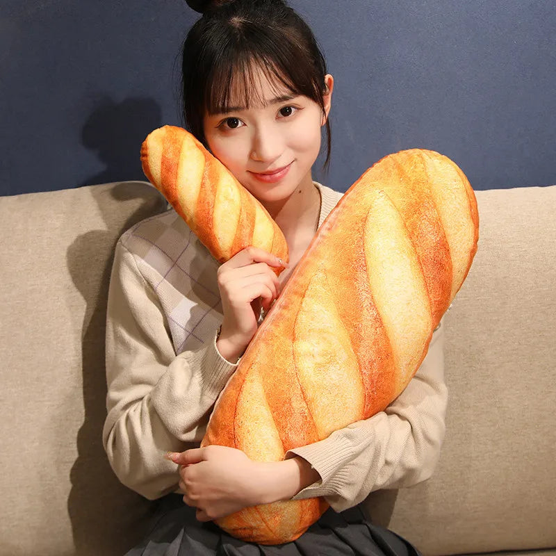 1pc 20~100cm French Bread Plush Pillow Stuffed Printing Images Food Plushie Peluche Party Prop Decor Sleeping Companion Man Gift