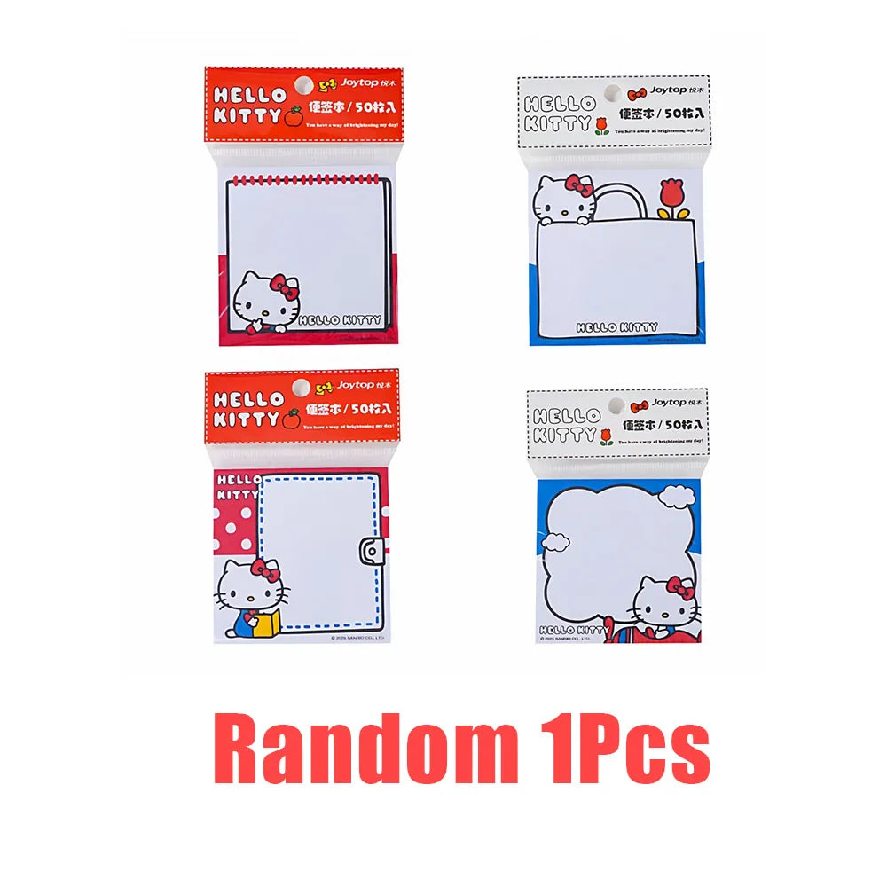 Genuine Sanrio Anime Hello Kitty Cartoon Memo Pad KT Cat Memo Pad Handbook Notepad Women Birthday Gifts