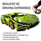 1:14 RC Technic MOC Sports Car Blocks,1280PCS Bricks with Built-in Motor,DIY Assemble Remote Racing Car Model
