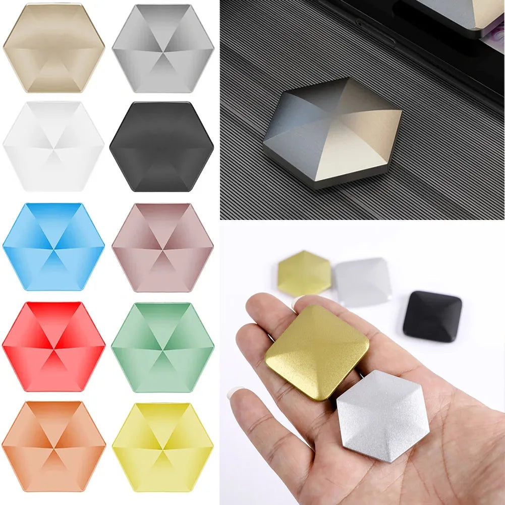 Hexagonal Square Fun Desktop Flip Toy - Fingertip Gyro Pocket Stress Relieving Artifact For Children And Adults