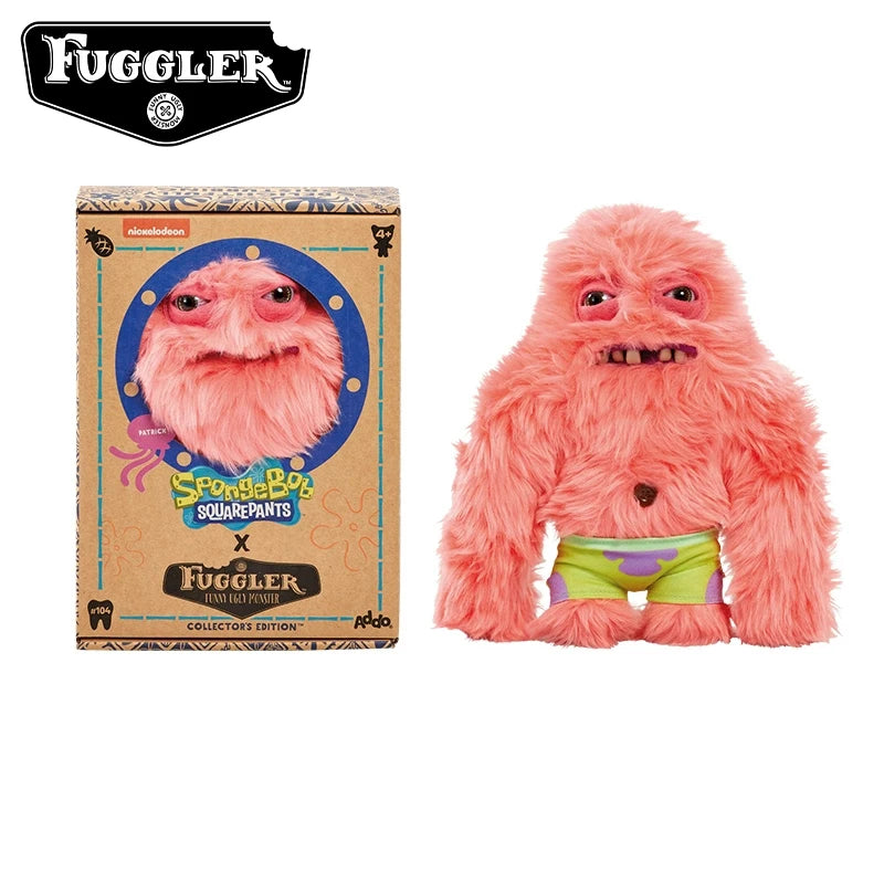 Original Fuggler Ugly Monster Tooth Spongebob Squarepants Plush Toys Stuffed Anime Gift Ugly Monster Plushies 22cm Decor Dolls
