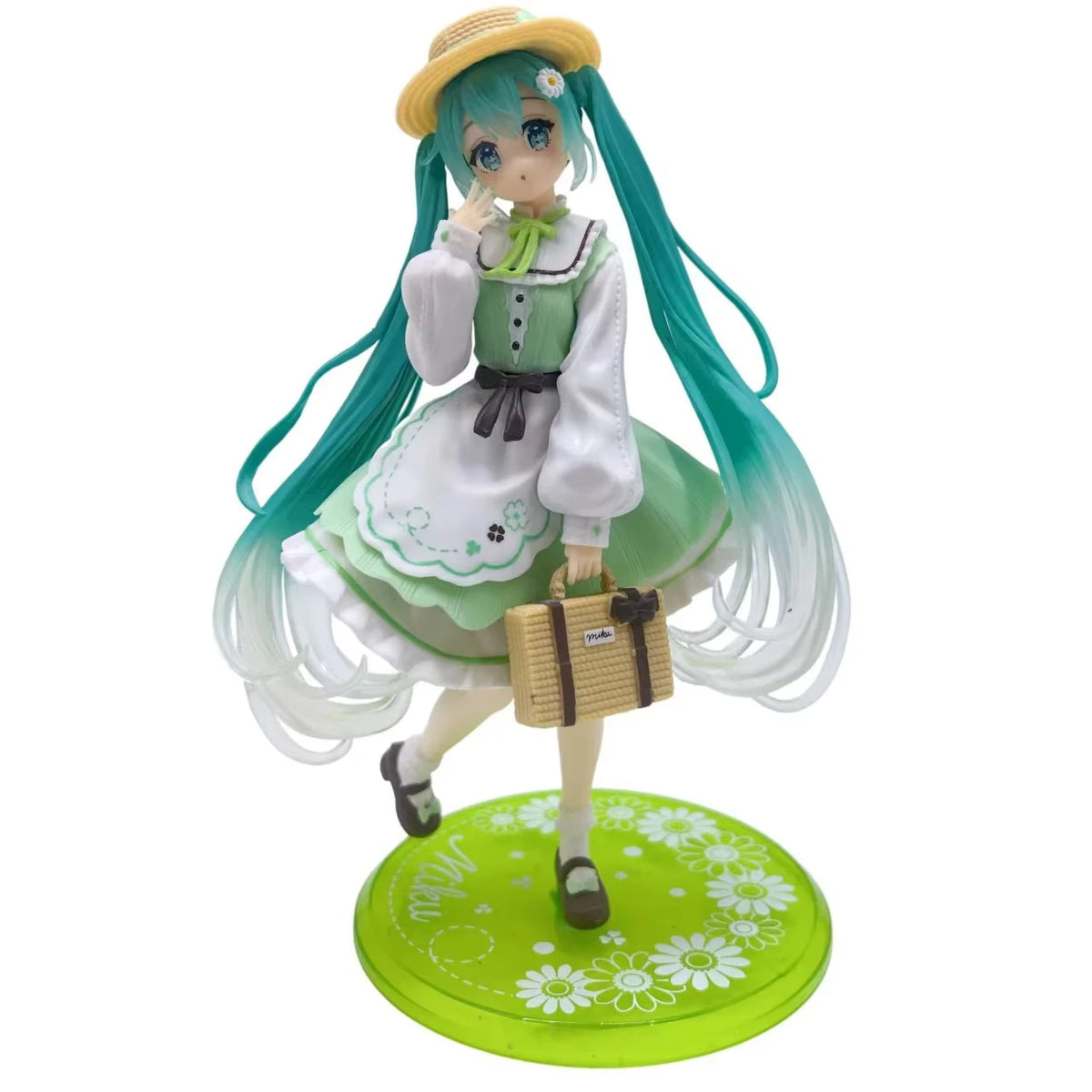 Hatsune Miku Figure Pastoral Style Hatsune Miku Anime Merchandise 2D Anime Girl Model Desk Ornament Birthday Gift