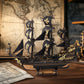 ROKR Seahorse Barque Wooden 3D Puzzle 1:100 Scale DIY Sailboat Model Building Kit 603 Pieces Brain Teasers Jigsaw Toy for Adults Boys