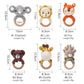 Baby Toys Crochet Animal Rattle Cartoon Music Rattle Toys for Baby Kawaii Teether Rattle Baby Toy 0 12 Months Montessori Toys