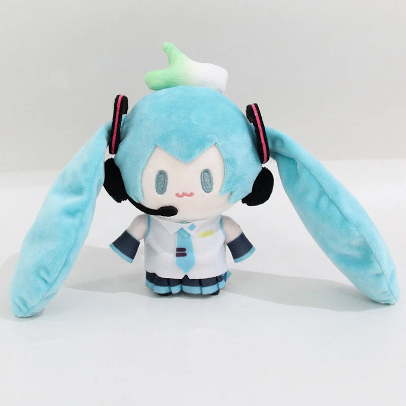 15cm Kawaii Hatsune Miku Plush Toy Doll Anime Cartoon Plushie Keychain Mini Backpack Pendant Collectible Birthday Holiday Gift