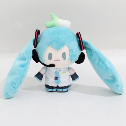 15cm Kawaii Hatsune Miku Plush Toy Doll Anime Cartoon Plushie Keychain Mini Backpack Pendant Collectible Birthday Holiday Gift