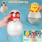 Baby Bath Toy Wall Sunction Cup Track Water Games Children Bathroom Monkey Caterpilla Bath Shower Toy for Kids Birthday Gifts