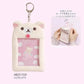 Cartoon Rilakkuma Plush Photocard Holder Key Ring Cute Soft Card Cover Bag Pendant For Kpop Photocard ID Card Protector Student