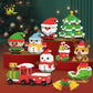 HUIQIBAO Children Mini Christmas Tree Santa Claus Model Micro Bricks Building Block DIY Snowman Elk Bricks Toys for Adult Gift