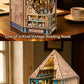 Book Nook Kit  3D Wooden Puzzle Egyptian Pharaoh MummyDIY Miniature Dollhouse Pyramid Model Building Home Decoration Gifts