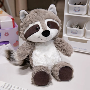 25cm Gray Raccoon Plush Toy Lovely Raccoon Cute Soft Stuffed Animals Doll Pillow For Girls Children Kids Baby Birthday Gift