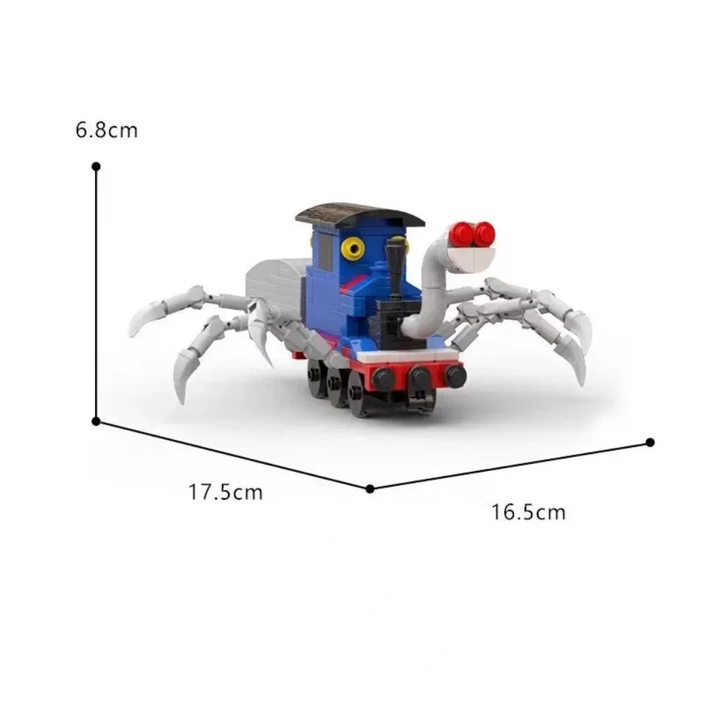 MOC Choo-Choo Charles Horrors Game Building Blocks Demonic Spider Train Animal Monster Bricks Christmas Halloween Toys Gifts