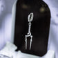 Neon Genesis Evangelion Spear of Longinus Earring Silver Plated Anime Cosplay Jewelry for Fans Gift