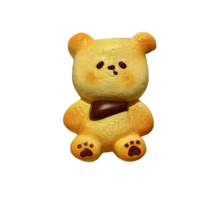 ★▲Cute Bear Bread  Toy Soft Slow Rising Realistic Baked Appearance for Thanksgiving Gift Kids Stress Relief