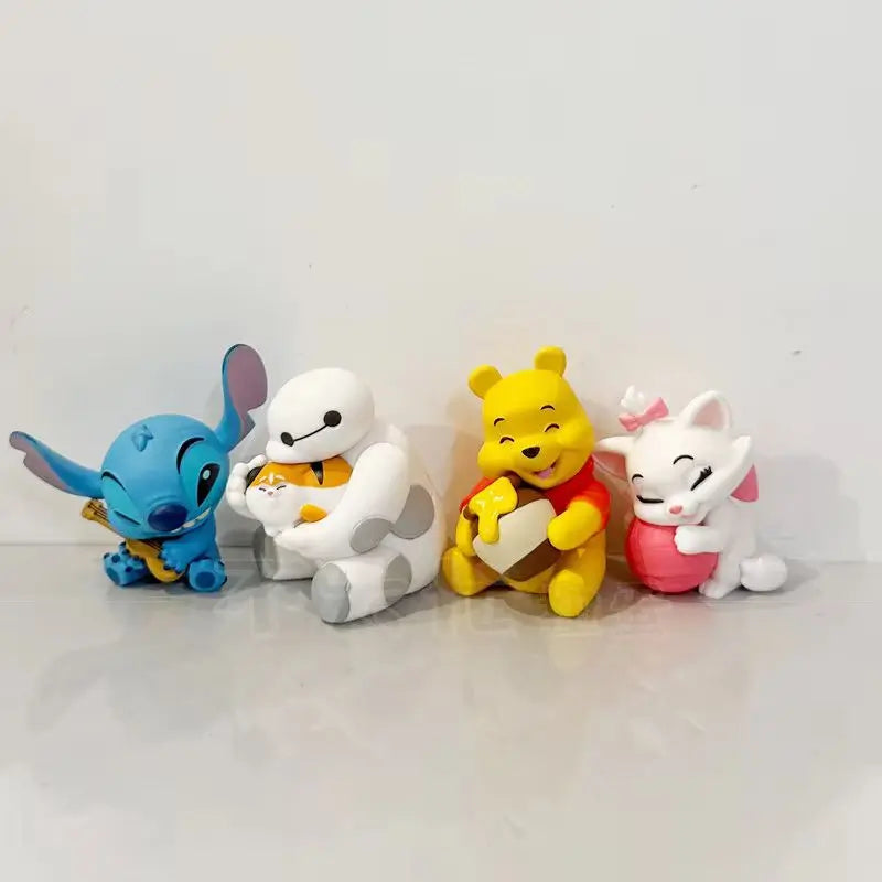 In Stock New Cartoon Yellow Bear Stitching Character Plush Hug Toy Blind Box Cute Desktop Decoration Surprise Box Souvenir