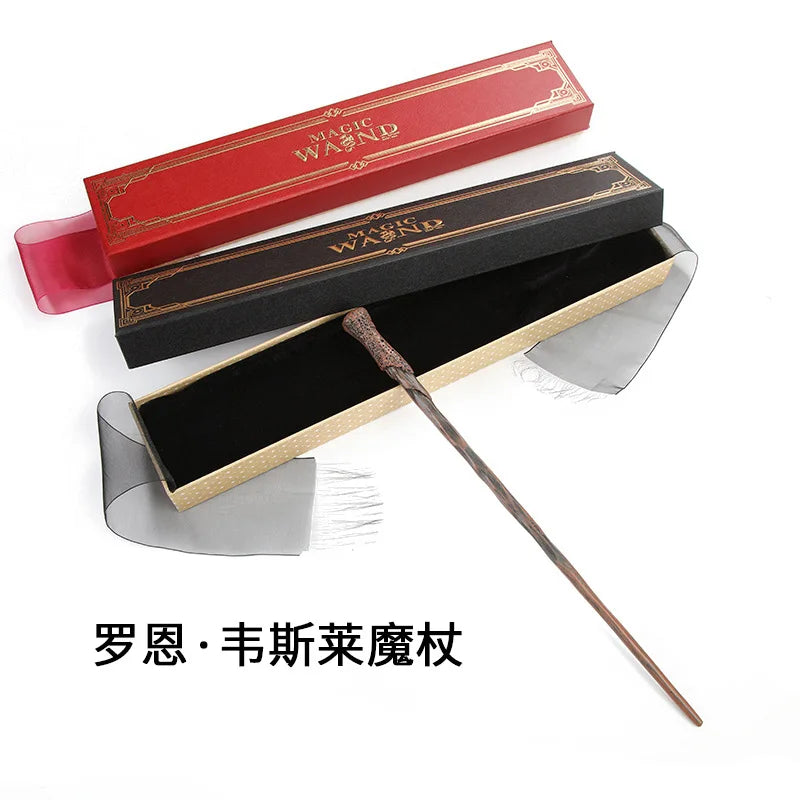 2026Anime Harri Pottee Show Metal Core Magic Dumbledore Wand Children Decoration Toy  For Kids Hermione Bacchetta Di Magic Stick