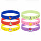 12pcs Pokemon Bracelet Anime Pikachu Charmander Children Cartoon Silicone Wristband Bracelets Party  Accessoires Cosplay Gifts