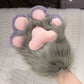 Kawaii Plush Furry Cat Claw Gloves Bird wings Faux Fur Fox Paws Mittens for Halloween Cosplay Costume Accessories Gloves