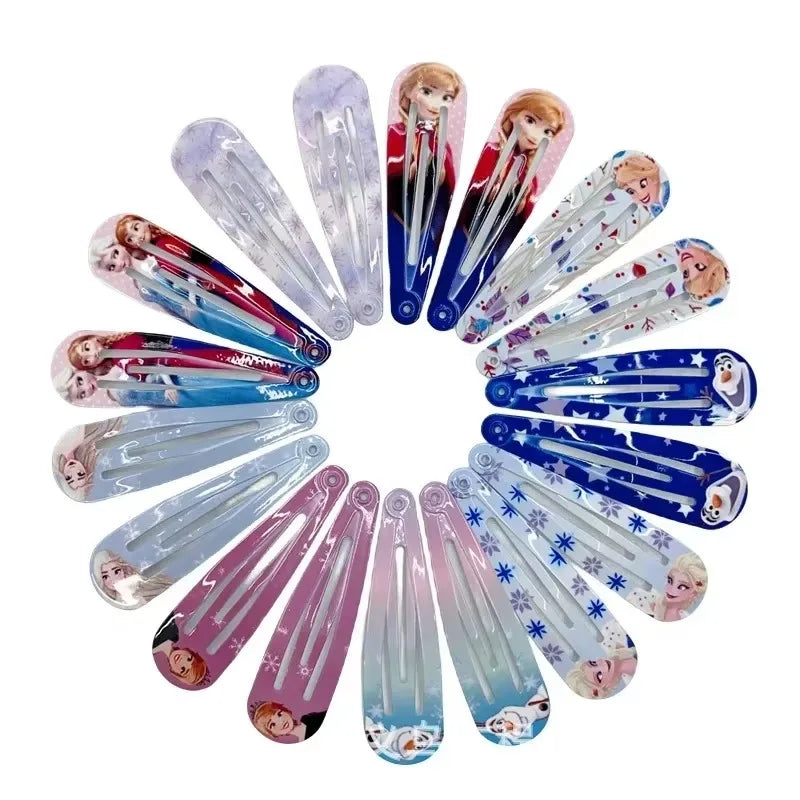 Random 5/10pcs Hair Clip Cute Digital Printed minimalist Hair Decoration party supplies Birthday Gifts