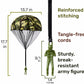 Army Parachute Toys for Kids,Tangle Free Outdoor Flying Parachute Men, Best Small Outside Toys Christmas Stocking Stuffers Gifts