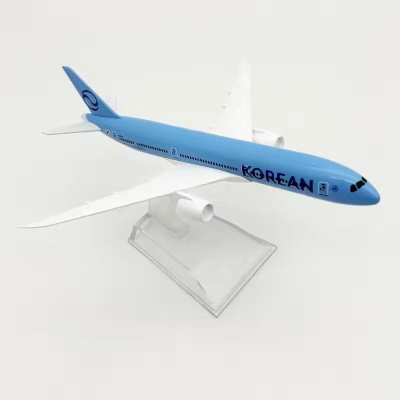 16cm Aircraft Models Air Korean Airlines Boeing 787 Scale Alloy Metal Diecast Airplane Model Korean Air Plane