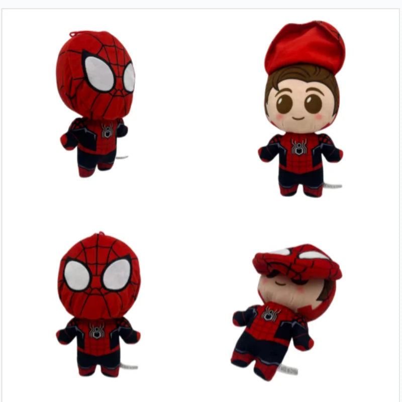 24CM Anime Spiderman Plush Toys Into the Spider-Verse Gwen Peter Parker Noir Dolls Soft Stuffed Toy For Kids Gift