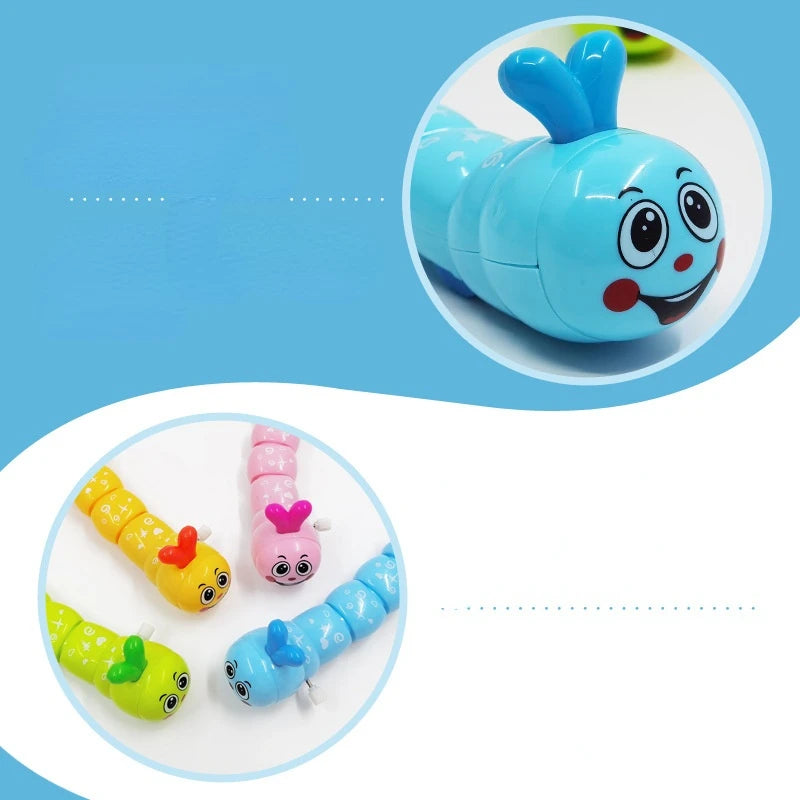1 Piece Caterpillar Clockwork Cute Cartoon Animals Wind Up Toys  Caterpillar Shape Crawling Toy Gift