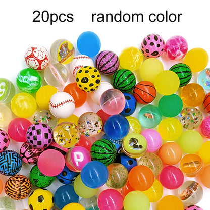 Bouncing Ball Rubber Children Elastic Balls Toys Jump Balls Float Ball Indoor Outdoor Fun Entertainment Games for Kids Gifts TMZ
